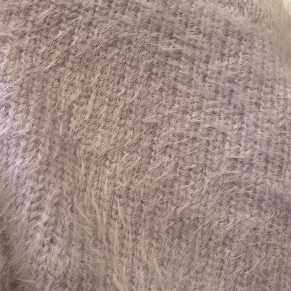 House of Harlow 1960 Marled Lavender lilac Furry Knit Casual Midi Skirt sz small